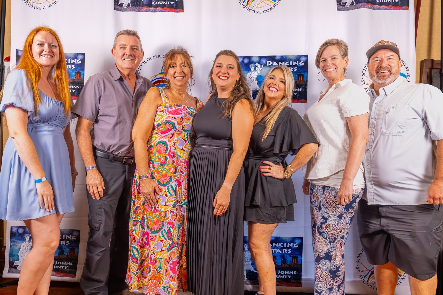 Guests gathered in front of the Dancing Stars backdrop at the 2026 event.